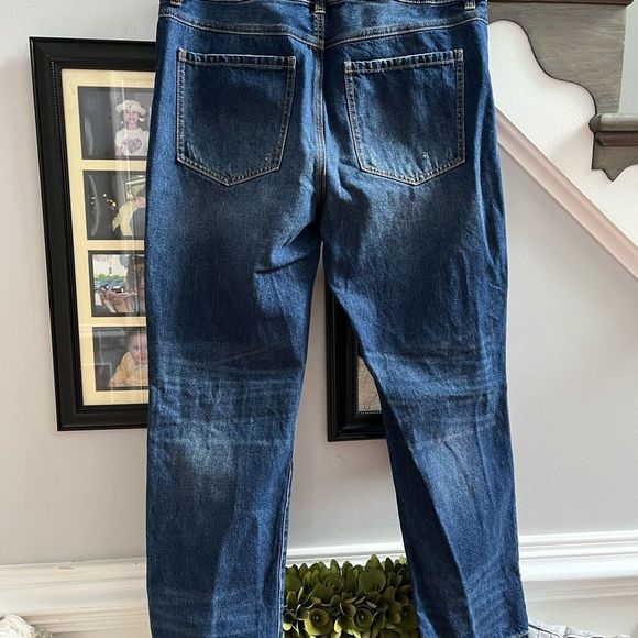CAbi 100% BF Distressed Jeans sz 12 - Picture 2 of 6